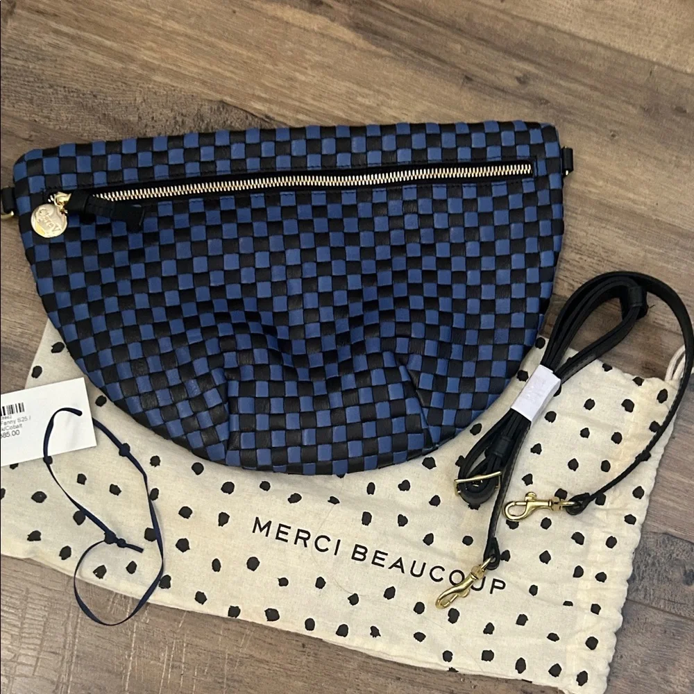 Clare V Grande Fanny Blue and Cobalt - Picture 4 of 15